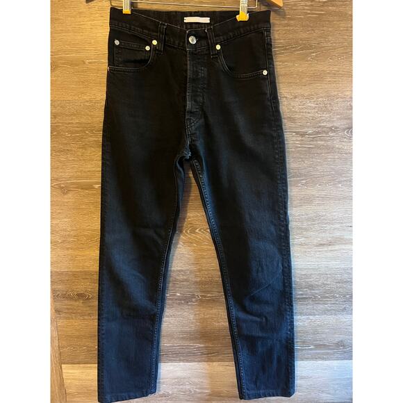 Helmut Lang Jeans Dark Black Lo Cigarette Straight legs size 26 women 29 men - Picture 1 of 10